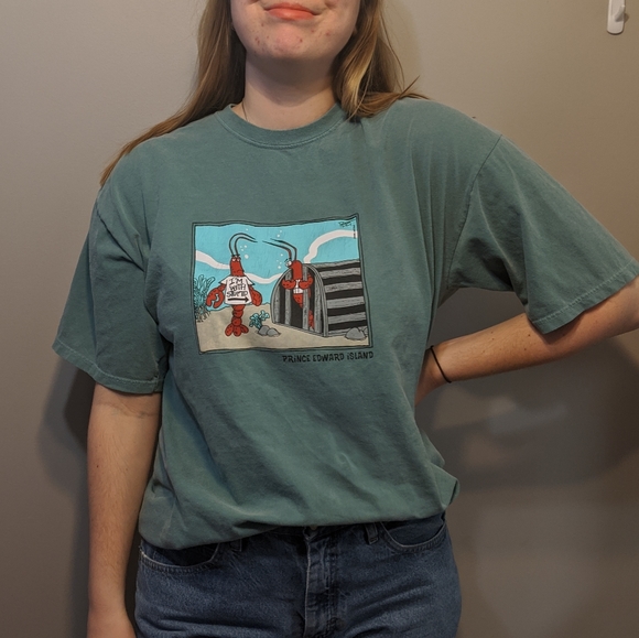 Lobster PEI stupid novelty lobster tee shirt Pert designs - Picture 6 of 11